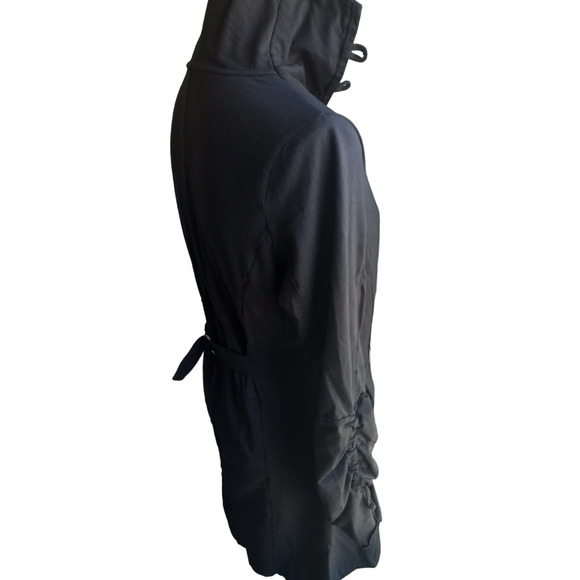 Neon Buddha Black Coat/Dress with Button Detail - Picture 9 of 12